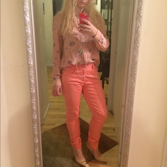 ARMANI Jeans Authentic Rose Long Leg High Waist - Picture 4 of 16